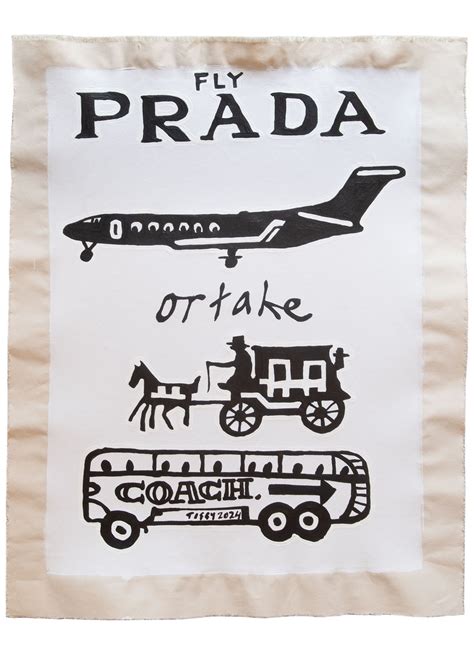 fly prada or take coach poster
